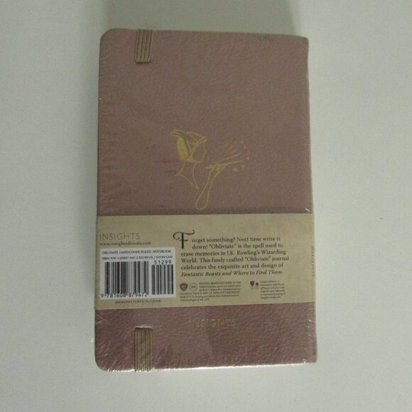 NEW Hardcover Notebook "Obliviate" Fantastic Beasts, ruled pages pocket size - Picture 2 of 7